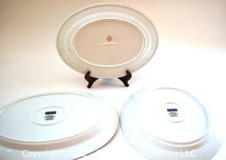 Three (3) Porcelain Serving Platters Including Dansk.