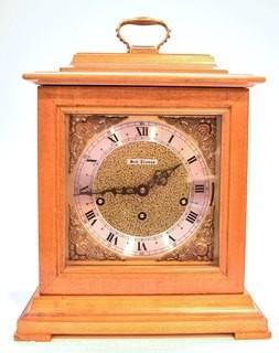 Seth Thomas Mantle Clock in Wood Case.  Measures 13" T.