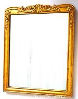 Gilt Framed Wall Mirror.  Measures 20" x 16".