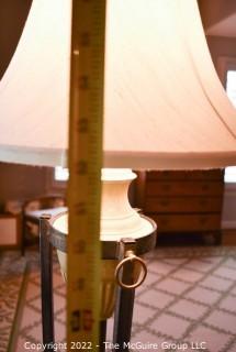 Contemporary Floor Lamp with Shade.  Measures 62" tall. 