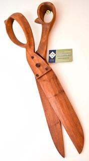 Pottery Barn Oversized Wood Scissors Wall Decoration.  Measure 24"T.