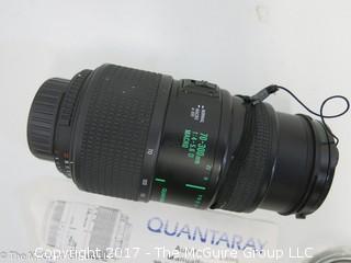 Quantaray Autofocus Lens; 70-300mm  F4-5.6 MACRO