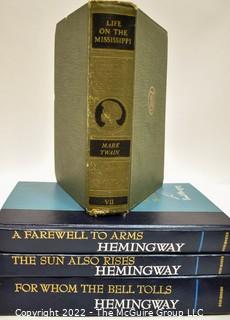 Collection of four (4) classics of American literature by Twain and Hemingway