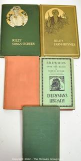 Collection of Six (6) Vintage Hardcover Books. One book shown in following photo.