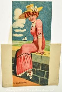 Group of Vintage Postcards Including Fold Out Seaside Girl.