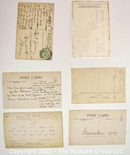 Six (6) Antique Real Photo Postcards 