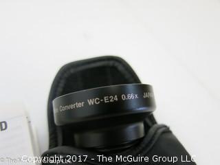 Nikon Wide Converter - WC-E24 0.66x; and Nikon TC-E3ED; 