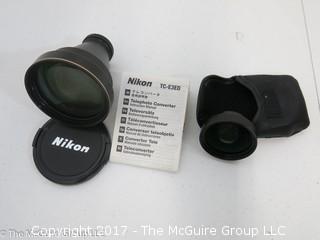 Nikon Wide Converter - WC-E24 0.66x; and Nikon TC-E3ED; 