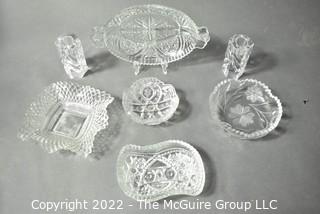 Group of Cut Crystal Decorative and Serving Bowls.