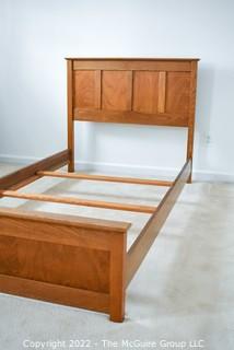 Oak Mission Style Twin Bed Frame. 42 1/2W  x 79L" x 37"T 0069LW