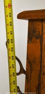 Vintage Mission Oak Coat Rack. Measures 64" tall. 0189SM