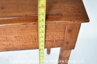 19th Century American Primitive Slant Top Clerk's Desk with Slot for Payments.  Measures 21" x 27" x 40". 0093SM