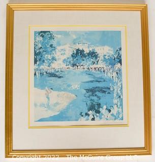 Framed Under Glass Pencil Signed Leroy Neiman Framed Print.   Westchester Classic.  Measures 32" x 34".