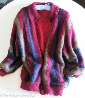 Ladies heavy cardigan sweater