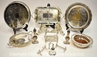 Group of Silver Plate Serving Items