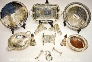 Group of Silver Plate Serving Items