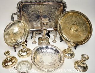 Collection of Silver Plate Serving Items