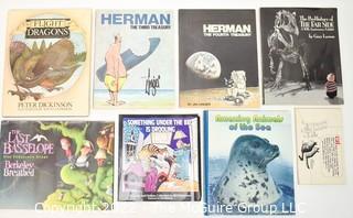 Collection of Illustrated Softcover Books, Including Herman Cartoons by Jim Unger and The Farside by Gary Larson.