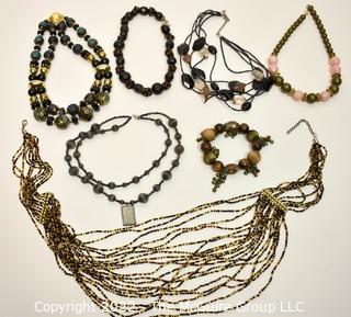 Group of Vintage Beaded Necklaces.