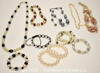 Group of Faux Pearl Jewelry