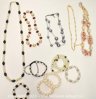 Group of Faux Pearl Jewelry