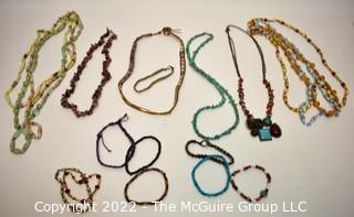 Group of Stone Beaded Necklaces.