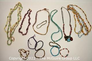 Group of Stone Beaded Necklaces.