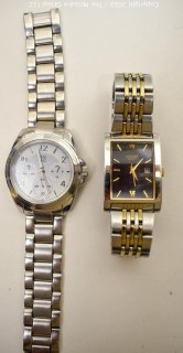 Two (2) Wrist Watches with Metal Bands - Citizen and NYC.  Untested. 