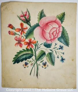 Pages of Hand Colored Engravings of Flowers from "The Romance of Nature Or The Flower-Seasons" Illustrated by Anne Twamley, Published by Charles Tilt, London, 1836