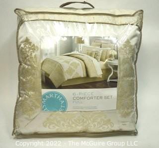 New in Bag 6 Piece Damask Comforter Set For Full Size Bed by Martha Stewart 