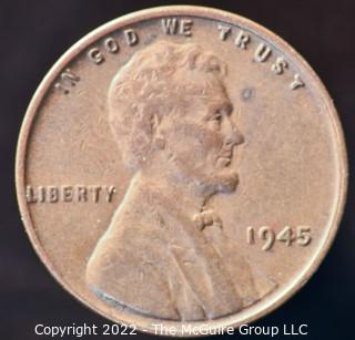 Coins: 1945 Copper Penny 