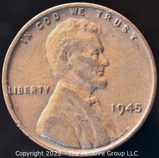 Coins: 1945 Copper Penny 