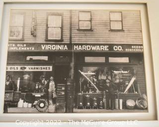 Set of Four (4) Framed Under Glass Black and White Vintage Photographs Arlington Landmarks. Each measure 13” x 16”.