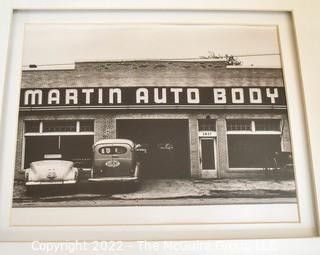 Set of Four (4) Framed Under Glass Black and White Vintage Photographs Arlington Landmarks. Each measure 13” x 16”.