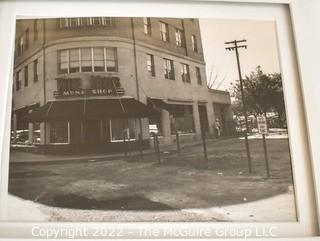 Set of Four (4) Framed Under Glass Black and White Vintage Photographs Arlington Landmarks. Each measure 13” x 16”.