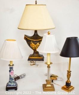 Four (4) Small Decorative Table Lamps. 