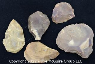  Collection of Authentic Hand Carved Native American Flint Arrowheads, Found by Owner in Texas and Arizona. 