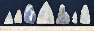  Collection of Authentic Hand Carved Native American Flint Arrowheads, Found by Owner in Texas and Arizona. 