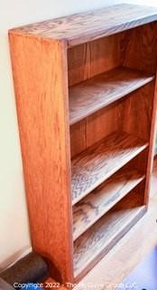 (3) Narrow Wood Wall Shelves.  Each measure 10"x 30"x 49".