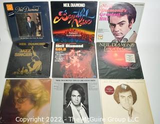 Vinyl Records: Nine (9) Albums of Neil Diamond