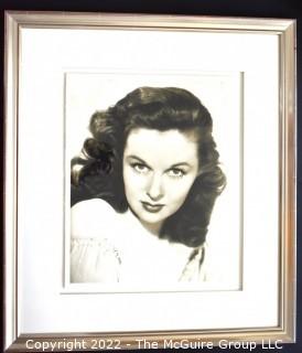 Framed Under Glass Large Format Black & White Photo of Vivien Leigh, Soicher Marin. Measures 28 1/2" x 32 1/2". 