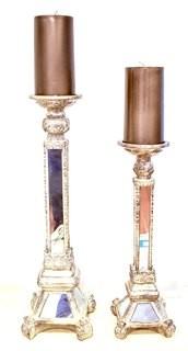 Pair of Mirrored Candlesticks