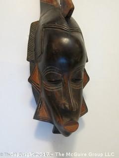 Wood Carved Tribal Art Mask from Cote d'Ivore