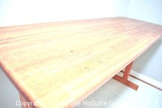 Wood Laundry Room Table for Folding.  Measures 64" x 24".