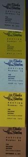 Lot 11.  Charles Hamilton.  164 items.  Auction catalogs 1-166, from May 16, 1963 to November 29, 1984 (missing nos. 69 and 158).  Most include separate list of prices realized.  The first auction was held at the Gotham Hotel, located on Fifth Avenue at 55th Street.  Auction 166 was held at the Omni Park Central, Seventh Avenue at 56th Street. 

Charles Hamilton Autographs. Catalogs.  43 items. In Catalog 25 is this information: “To avoid confusion in identifying our catalogs, we have decided to designate them all by number. Since we have issued ten large catalogs (1 to 10, inclusive), and fourteen Gray Octavos (A to O, inclusive, omitting the letter I), this catalog becomes Number 25. The next will be Number 26.” This group includes 1, 3, 4, 6-10, A, D, E, F, H, J, K, L, M, N, O, 25-46, 48, 49.  Unfortunately, the catalogs are not dated. Internal evidence suggests they are from the late 1950s to 1965.

Charles Hamilton Galleries.  1 item.  Catalog 1.  Postmark of Nov. 5, 1984.  Letter