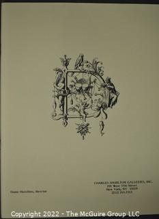 Lot 11.  Charles Hamilton.  164 items.  Auction catalogs 1-166, from May 16, 1963 to November 29, 1984 (missing nos. 69 and 158).  Most include separate list of prices realized.  The first auction was held at the Gotham Hotel, located on Fifth Avenue at 55th Street.  Auction 166 was held at the Omni Park Central, Seventh Avenue at 56th Street. 

Charles Hamilton Autographs. Catalogs.  43 items. In Catalog 25 is this information: “To avoid confusion in identifying our catalogs, we have decided to designate them all by number. Since we have issued ten large catalogs (1 to 10, inclusive), and fourteen Gray Octavos (A to O, inclusive, omitting the letter I), this catalog becomes Number 25. The next will be Number 26.” This group includes 1, 3, 4, 6-10, A, D, E, F, H, J, K, L, M, N, O, 25-46, 48, 49.  Unfortunately, the catalogs are not dated. Internal evidence suggests they are from the late 1950s to 1965.

Charles Hamilton Galleries.  1 item.  Catalog 1.  Postmark of Nov. 5, 1984.  Letter