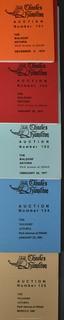 Lot 11.  Charles Hamilton.  164 items.  Auction catalogs 1-166, from May 16, 1963 to November 29, 1984 (missing nos. 69 and 158).  Most include separate list of prices realized.  The first auction was held at the Gotham Hotel, located on Fifth Avenue at 55th Street.  Auction 166 was held at the Omni Park Central, Seventh Avenue at 56th Street. 

Charles Hamilton Autographs. Catalogs.  43 items. In Catalog 25 is this information: “To avoid confusion in identifying our catalogs, we have decided to designate them all by number. Since we have issued ten large catalogs (1 to 10, inclusive), and fourteen Gray Octavos (A to O, inclusive, omitting the letter I), this catalog becomes Number 25. The next will be Number 26.” This group includes 1, 3, 4, 6-10, A, D, E, F, H, J, K, L, M, N, O, 25-46, 48, 49.  Unfortunately, the catalogs are not dated. Internal evidence suggests they are from the late 1950s to 1965.

Charles Hamilton Galleries.  1 item.  Catalog 1.  Postmark of Nov. 5, 1984.  Letter