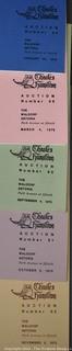 Lot 11.  Charles Hamilton.  164 items.  Auction catalogs 1-166, from May 16, 1963 to November 29, 1984 (missing nos. 69 and 158).  Most include separate list of prices realized.  The first auction was held at the Gotham Hotel, located on Fifth Avenue at 55th Street.  Auction 166 was held at the Omni Park Central, Seventh Avenue at 56th Street. 

Charles Hamilton Autographs. Catalogs.  43 items. In Catalog 25 is this information: “To avoid confusion in identifying our catalogs, we have decided to designate them all by number. Since we have issued ten large catalogs (1 to 10, inclusive), and fourteen Gray Octavos (A to O, inclusive, omitting the letter I), this catalog becomes Number 25. The next will be Number 26.” This group includes 1, 3, 4, 6-10, A, D, E, F, H, J, K, L, M, N, O, 25-46, 48, 49.  Unfortunately, the catalogs are not dated. Internal evidence suggests they are from the late 1950s to 1965.

Charles Hamilton Galleries.  1 item.  Catalog 1.  Postmark of Nov. 5, 1984.  Letter