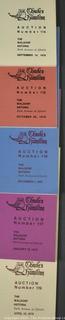 Lot 11.  Charles Hamilton.  164 items.  Auction catalogs 1-166, from May 16, 1963 to November 29, 1984 (missing nos. 69 and 158).  Most include separate list of prices realized.  The first auction was held at the Gotham Hotel, located on Fifth Avenue at 55th Street.  Auction 166 was held at the Omni Park Central, Seventh Avenue at 56th Street. 

Charles Hamilton Autographs. Catalogs.  43 items. In Catalog 25 is this information: “To avoid confusion in identifying our catalogs, we have decided to designate them all by number. Since we have issued ten large catalogs (1 to 10, inclusive), and fourteen Gray Octavos (A to O, inclusive, omitting the letter I), this catalog becomes Number 25. The next will be Number 26.” This group includes 1, 3, 4, 6-10, A, D, E, F, H, J, K, L, M, N, O, 25-46, 48, 49.  Unfortunately, the catalogs are not dated. Internal evidence suggests they are from the late 1950s to 1965.

Charles Hamilton Galleries.  1 item.  Catalog 1.  Postmark of Nov. 5, 1984.  Letter