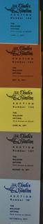 Lot 11.  Charles Hamilton.  164 items.  Auction catalogs 1-166, from May 16, 1963 to November 29, 1984 (missing nos. 69 and 158).  Most include separate list of prices realized.  The first auction was held at the Gotham Hotel, located on Fifth Avenue at 55th Street.  Auction 166 was held at the Omni Park Central, Seventh Avenue at 56th Street. 

Charles Hamilton Autographs. Catalogs.  43 items. In Catalog 25 is this information: “To avoid confusion in identifying our catalogs, we have decided to designate them all by number. Since we have issued ten large catalogs (1 to 10, inclusive), and fourteen Gray Octavos (A to O, inclusive, omitting the letter I), this catalog becomes Number 25. The next will be Number 26.” This group includes 1, 3, 4, 6-10, A, D, E, F, H, J, K, L, M, N, O, 25-46, 48, 49.  Unfortunately, the catalogs are not dated. Internal evidence suggests they are from the late 1950s to 1965.

Charles Hamilton Galleries.  1 item.  Catalog 1.  Postmark of Nov. 5, 1984.  Letter